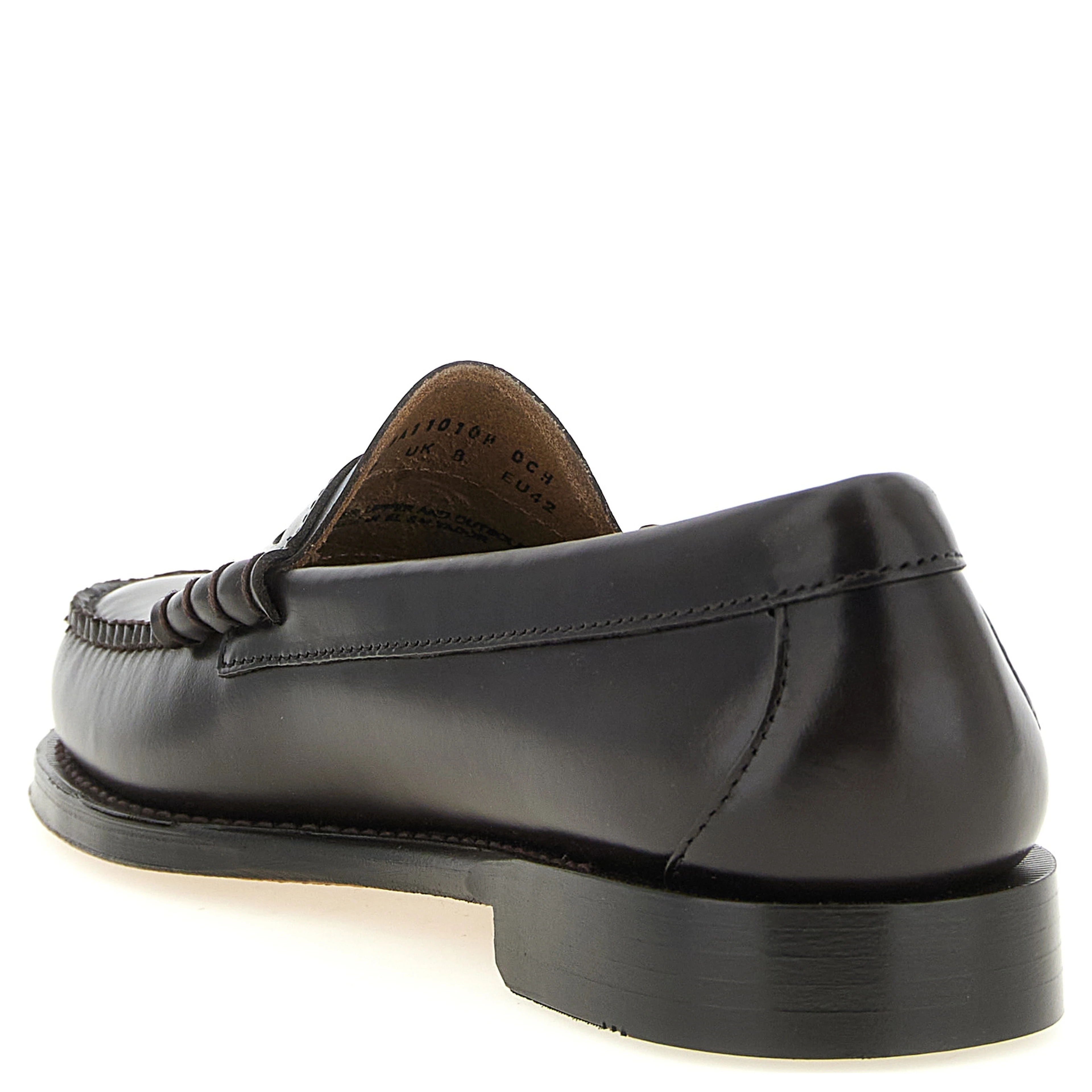 Brown Cowhide Slip-On Loafers