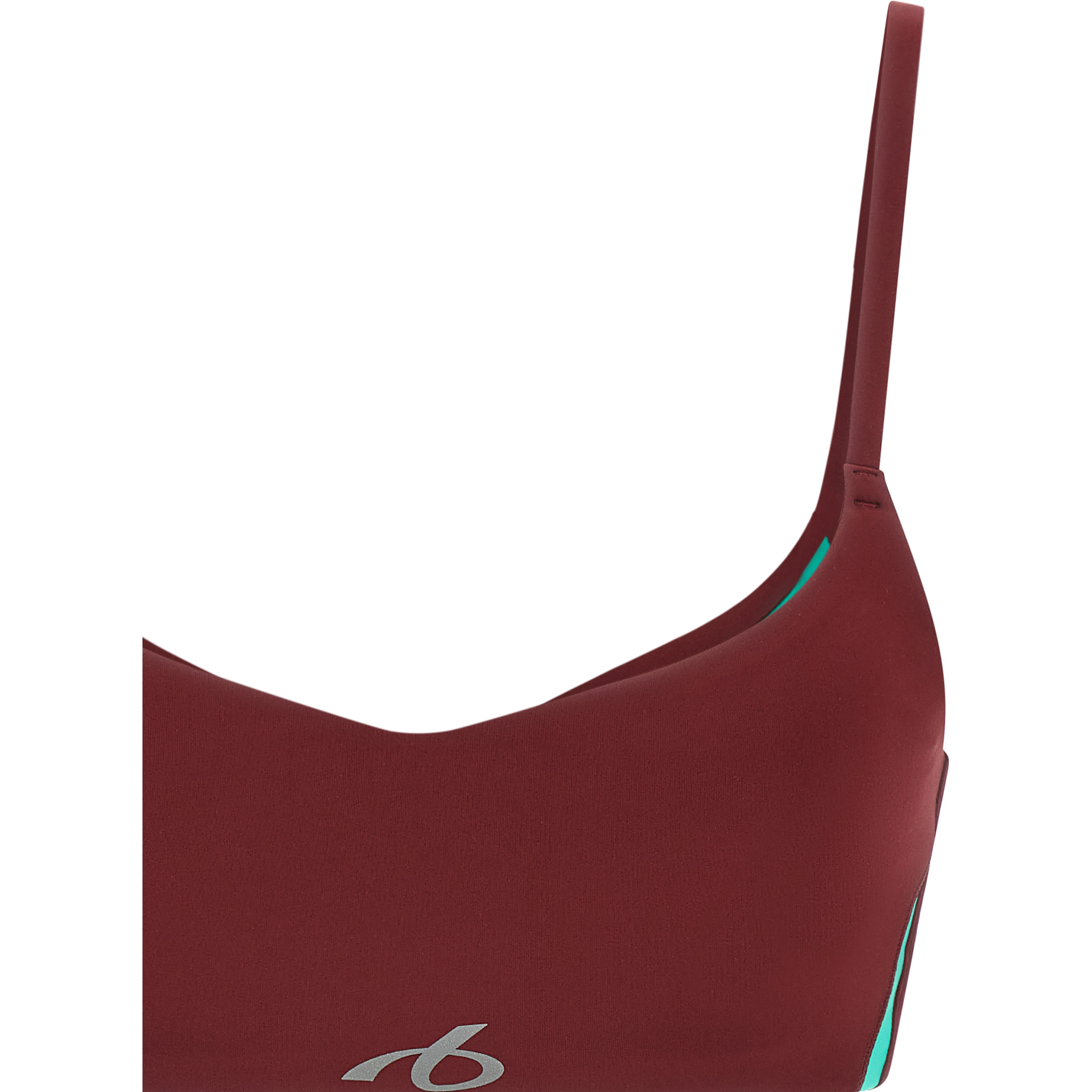 Bordeaux Polyamide Sport Bra