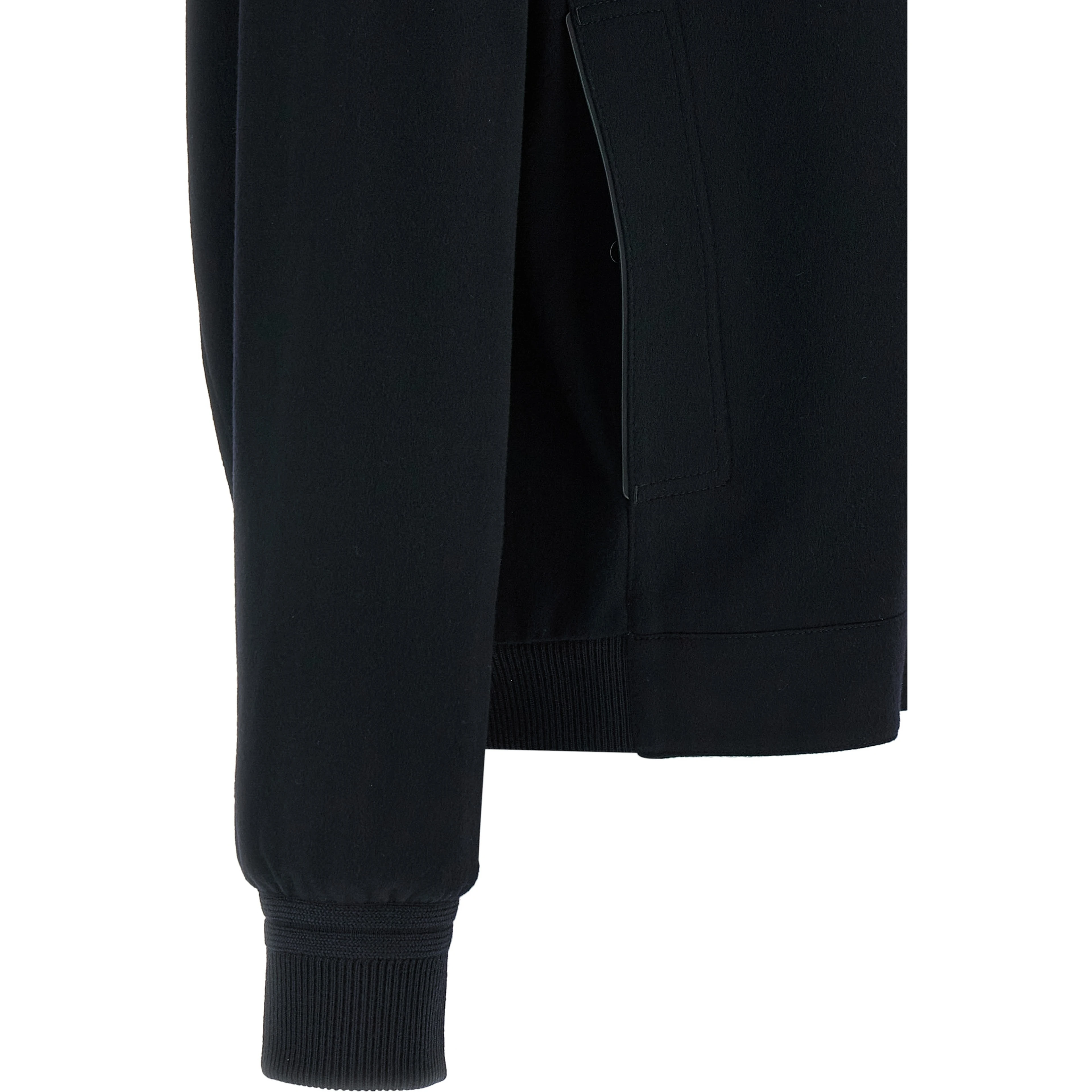 Blue Cashmere Bomber