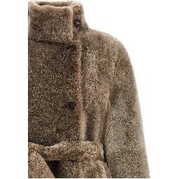 Brown Lamb Leather Coat