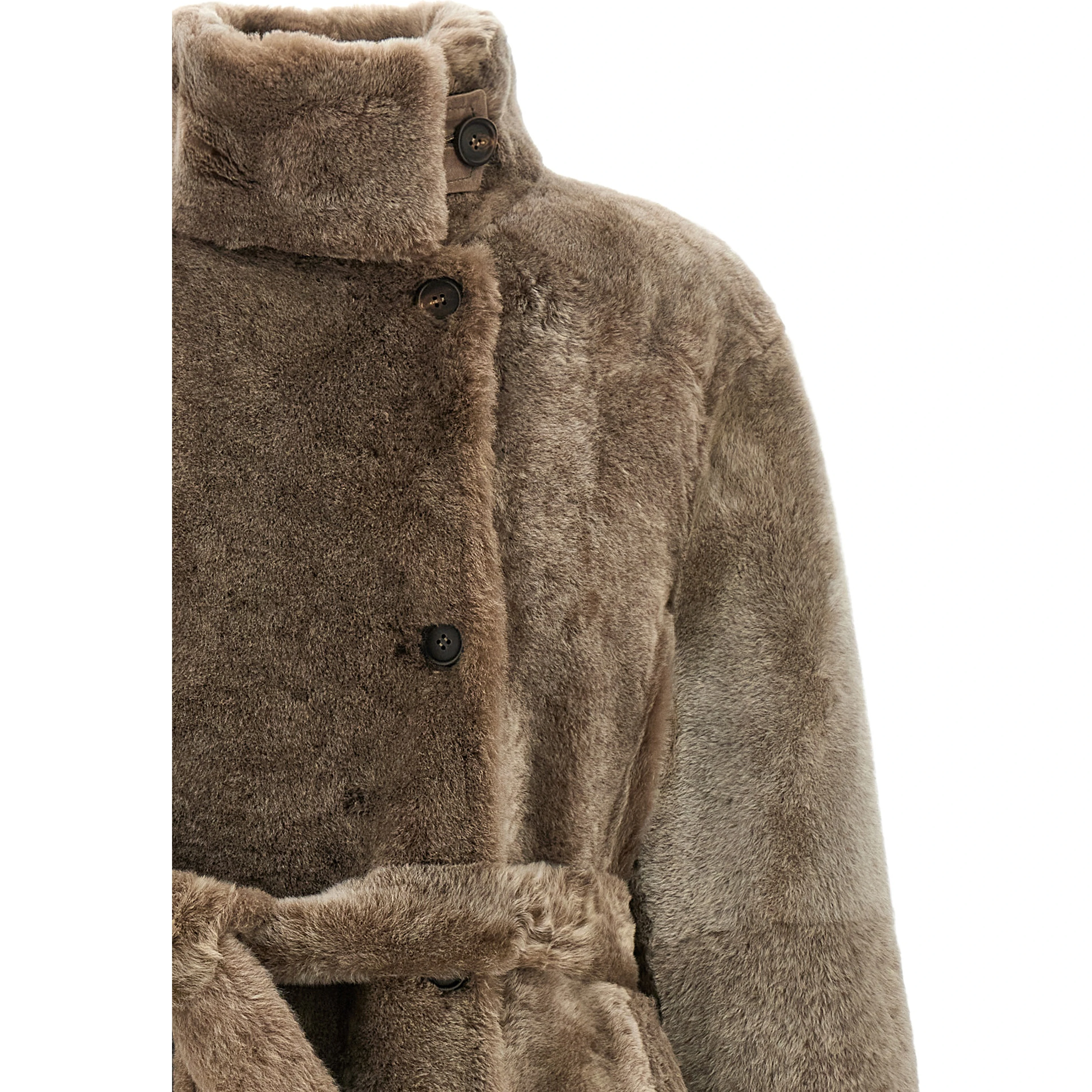Brown Lamb Leather Coat