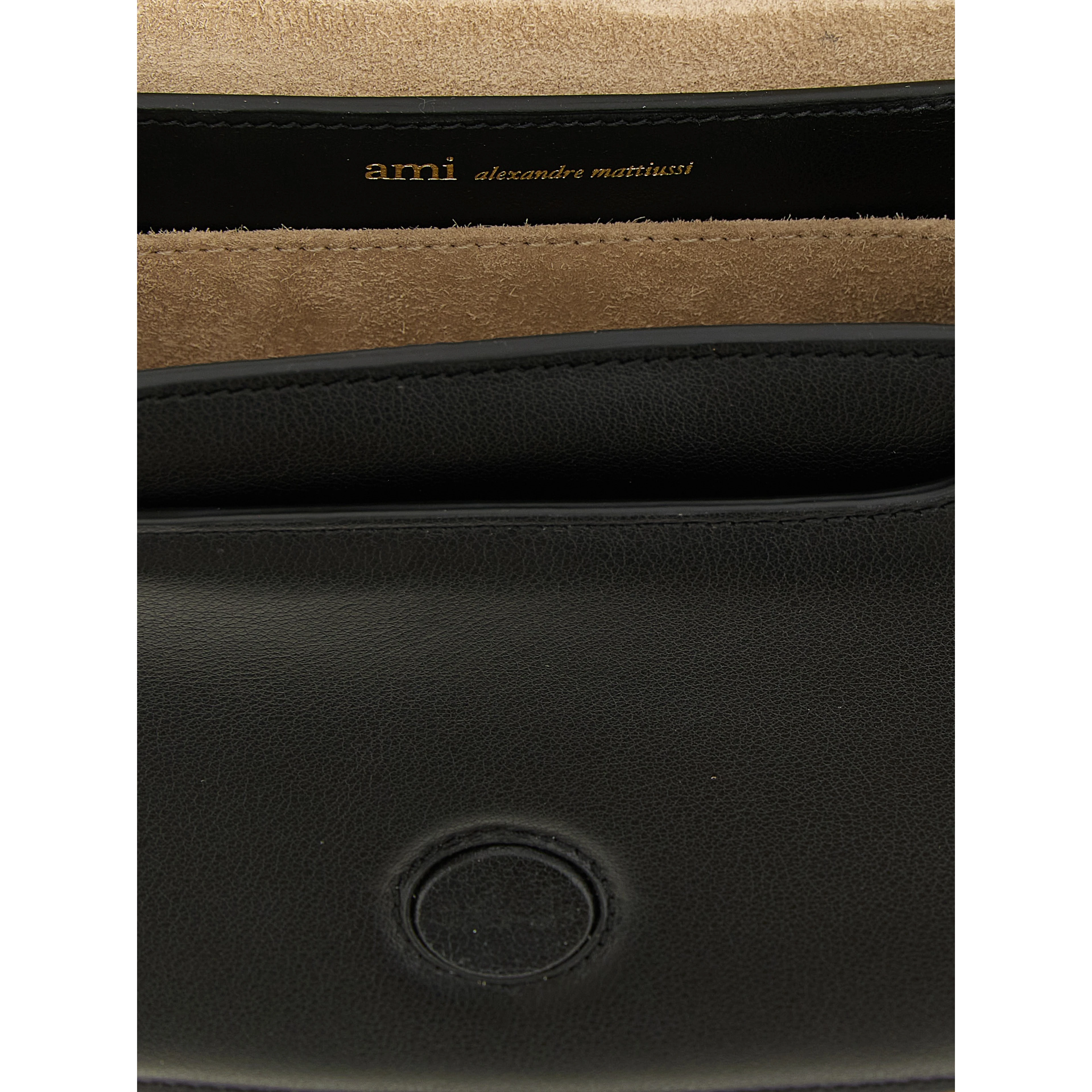 Black Cowhide Crossbody Bag