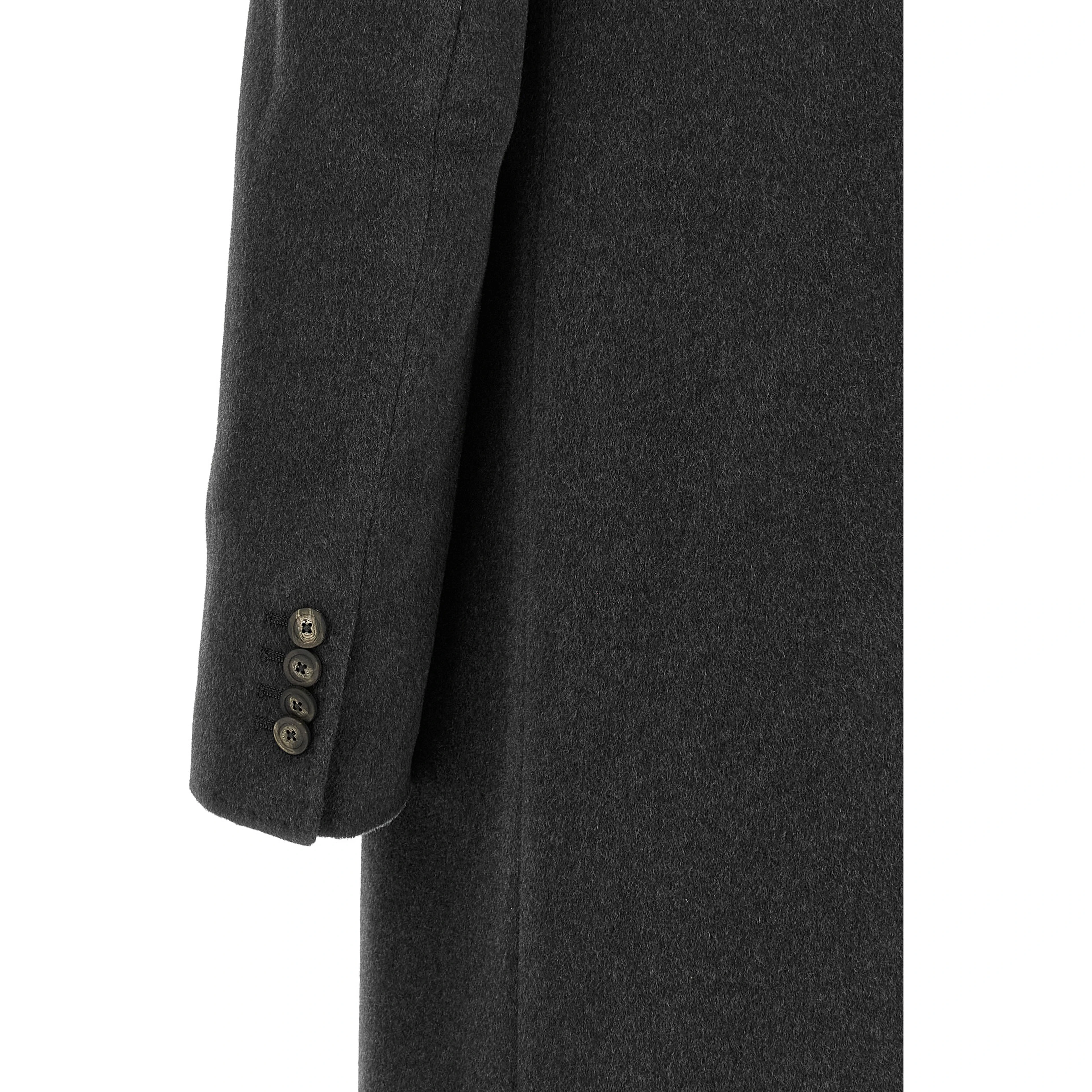 Gray Virgin Wool Coat