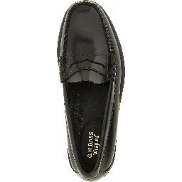 Brown Cowhide Slip-On Loafers