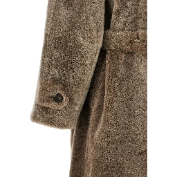 Brown Lamb Leather Coat