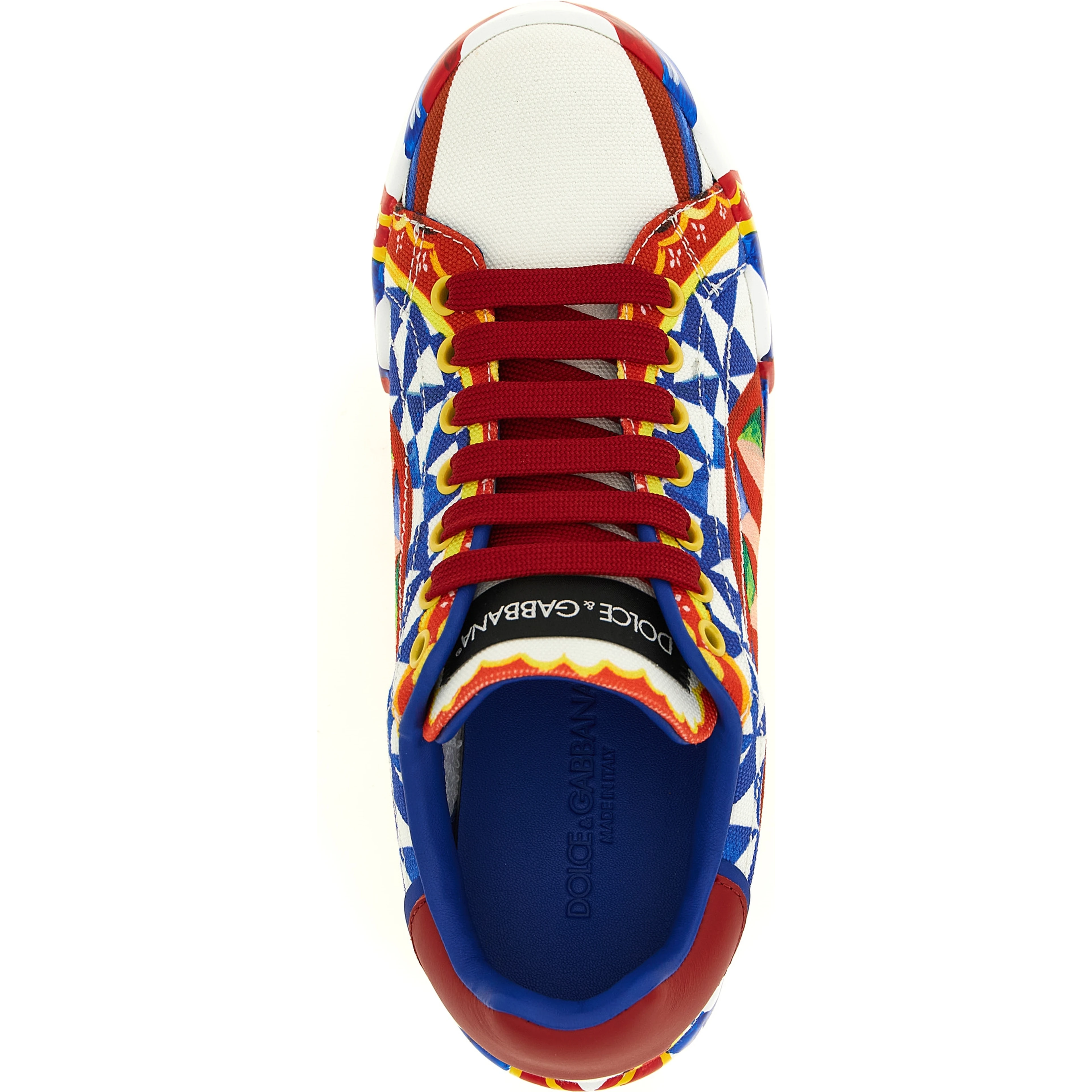 Multicolor Cotton Low Top Sneakers