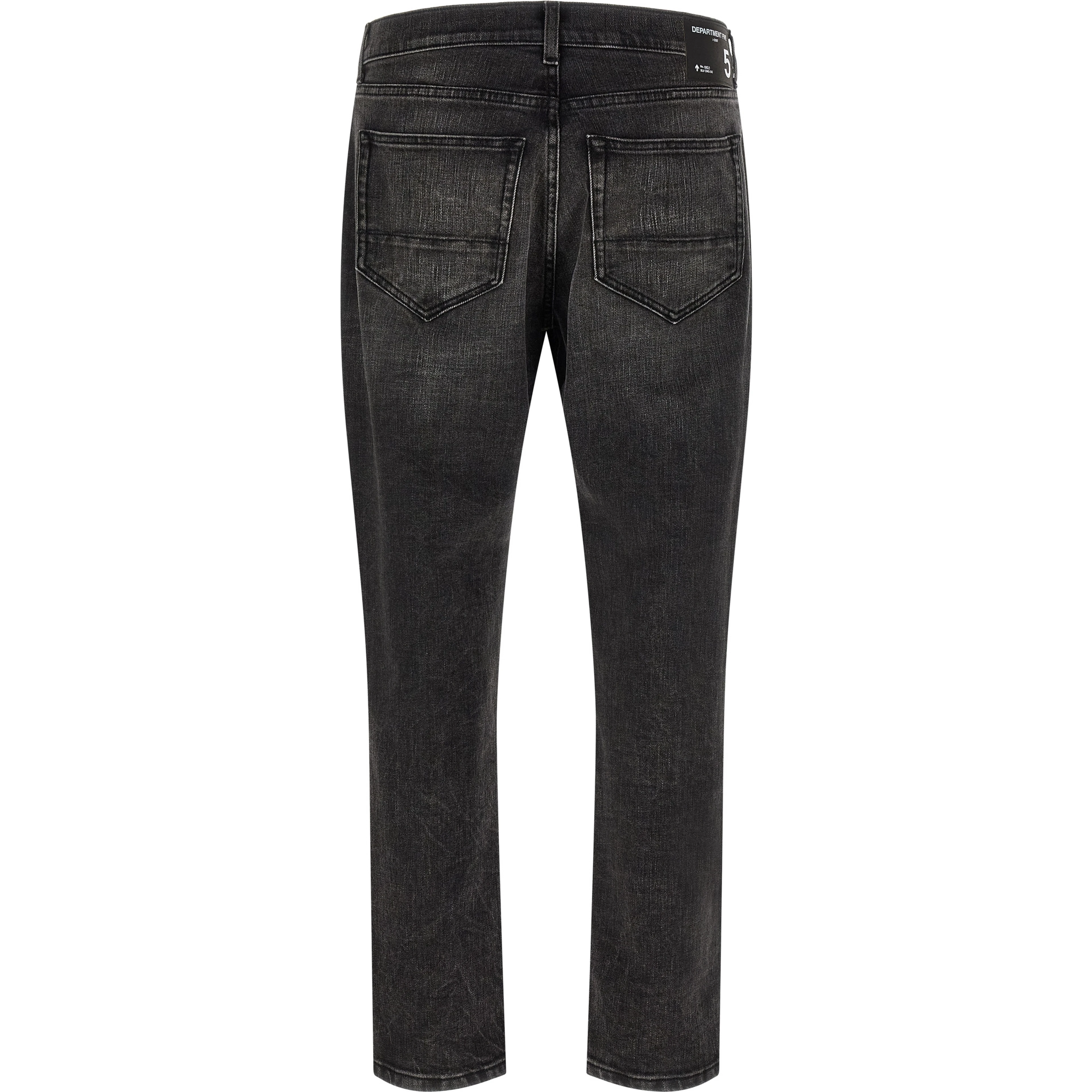 Black Cotton Cropped Jeans