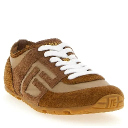 Brown Calfskin Sneakers