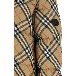 Beige Polyester Full-Length Jacket