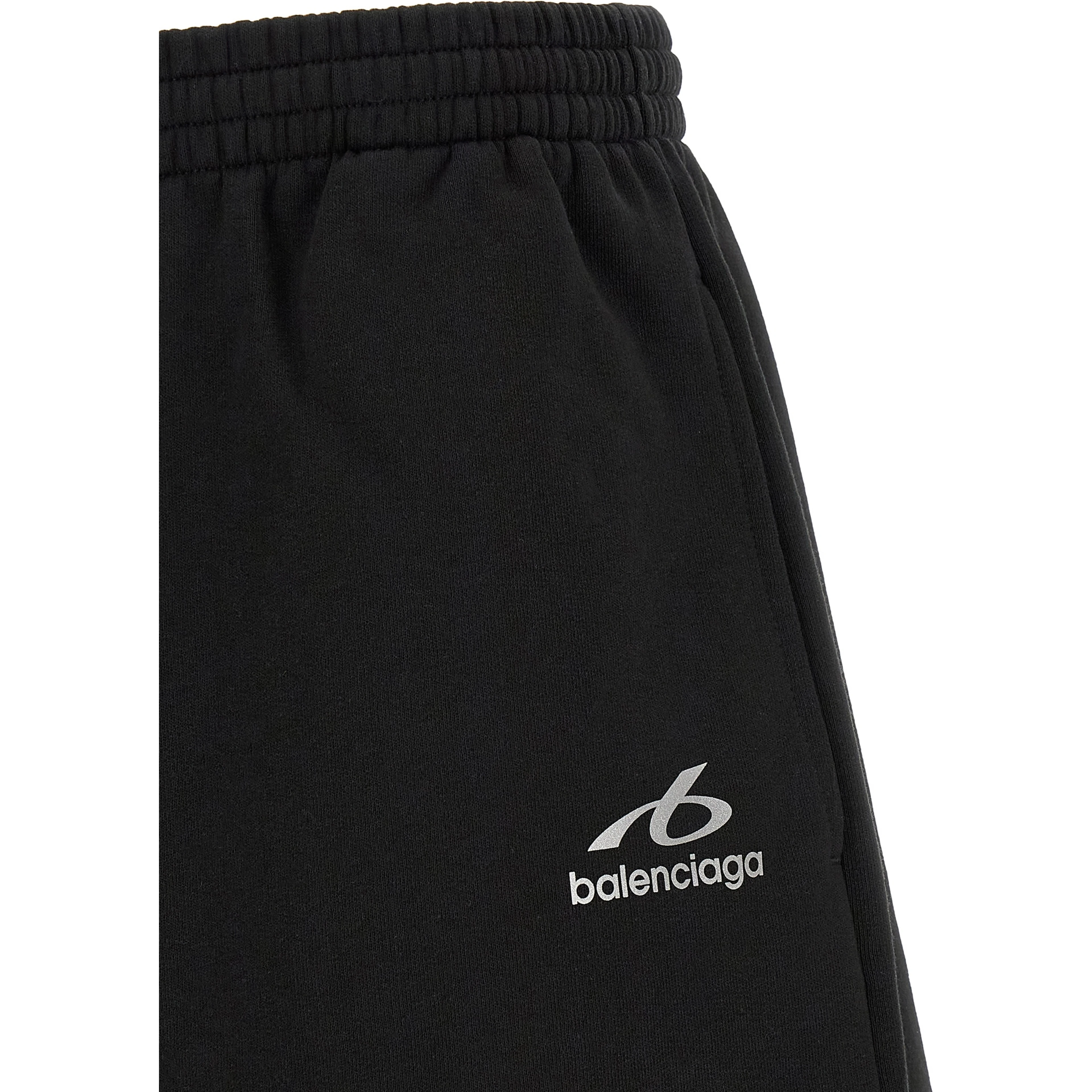 Black Cotton Bermuda Shorts