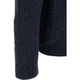 Blue Wool Cardigan