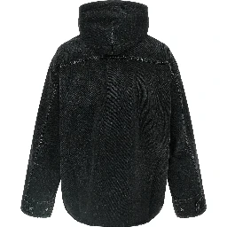 Black Cotton Denim Jacket