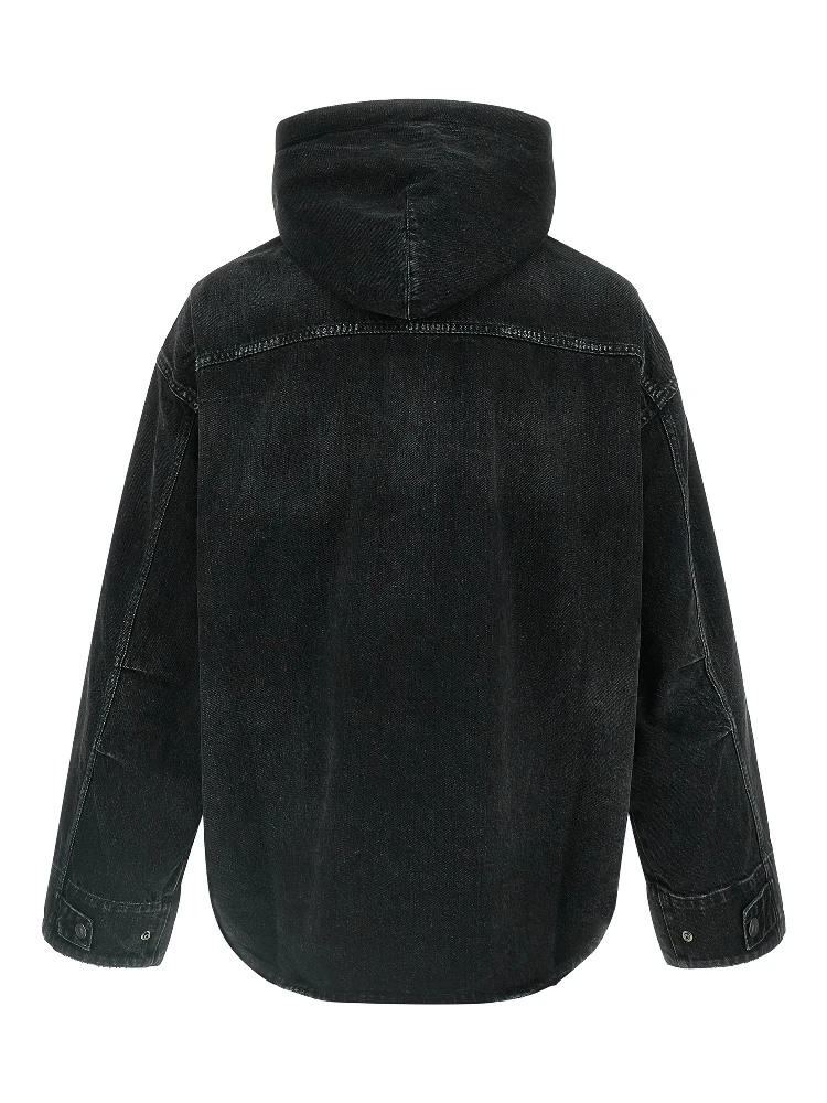 Black Cotton Denim Jacket alternative