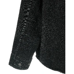 Black Cotton Denim Jacket