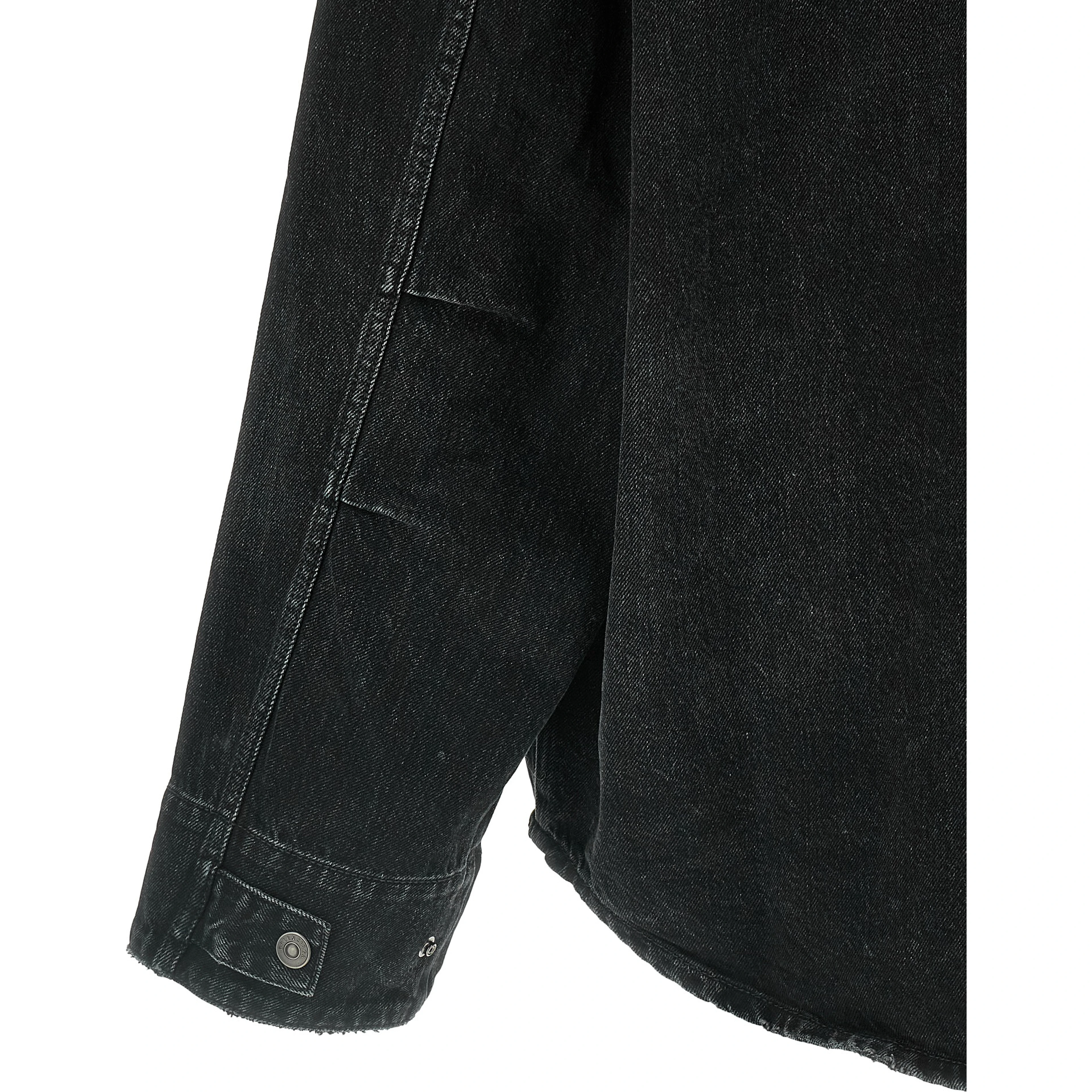Black Cotton Denim Jacket