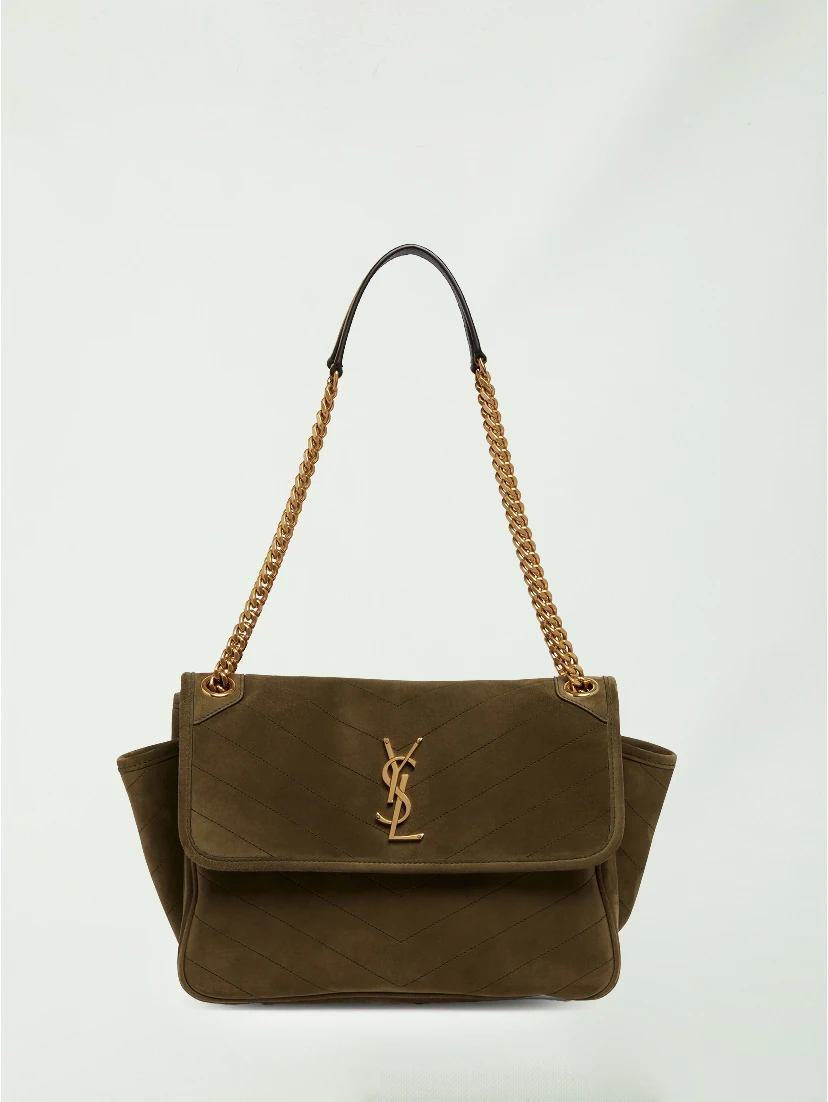 Niki Tripouch bag in suede