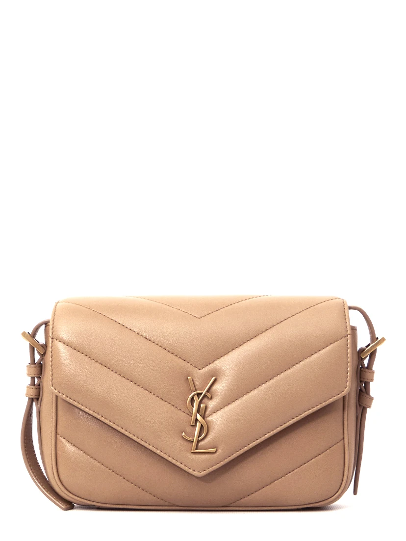 Beige Loulou Toy shoulder strap bag