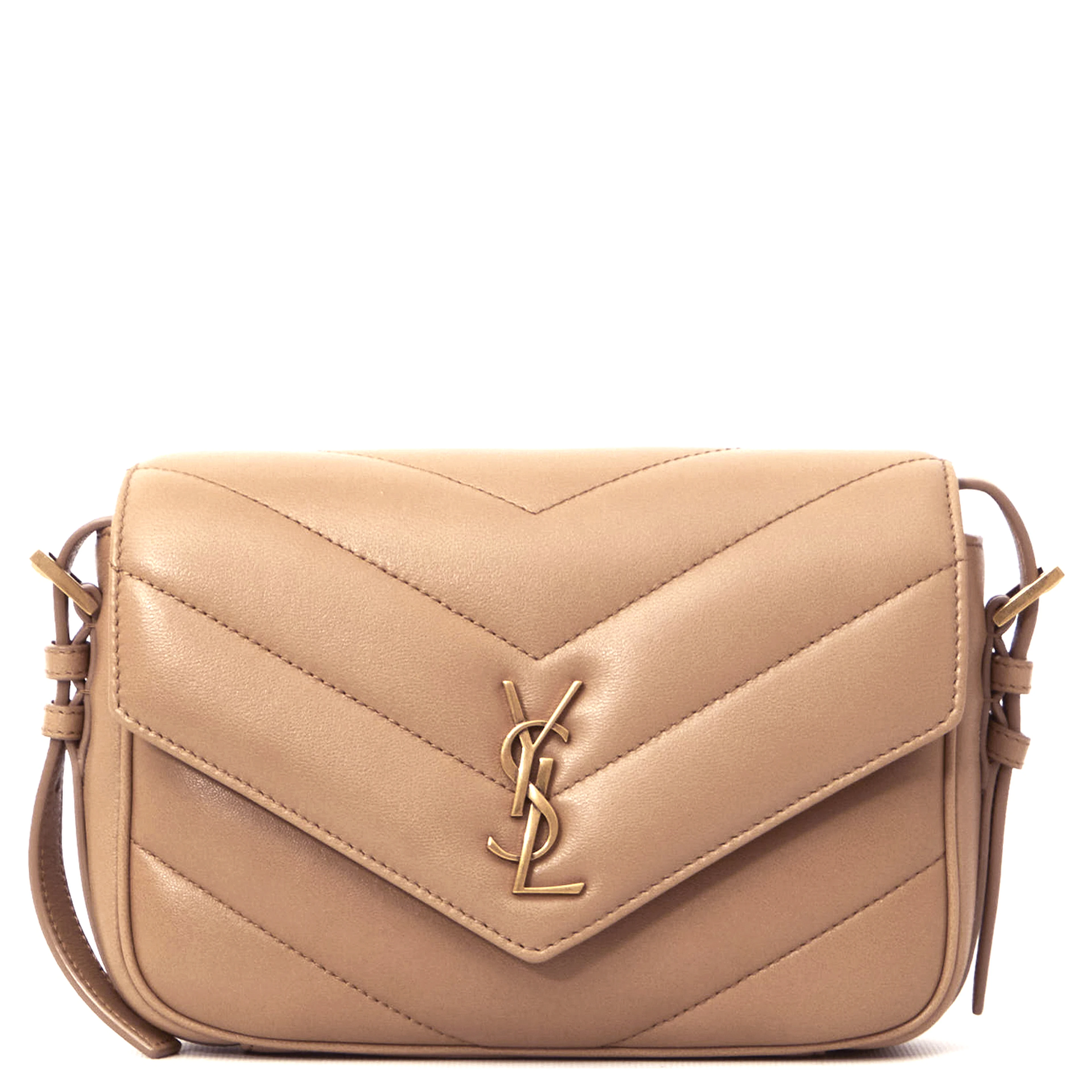 Beige Loulou Toy shoulder strap bag