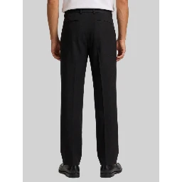 Fluid trousers in wool flannel