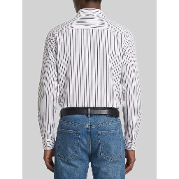 Striped cotton poplin shirt