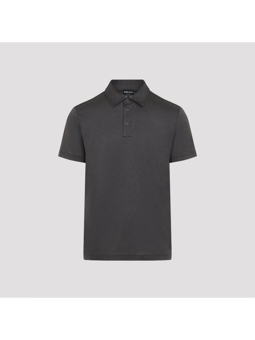 Giorgio Armani Silk and Cotton Polo