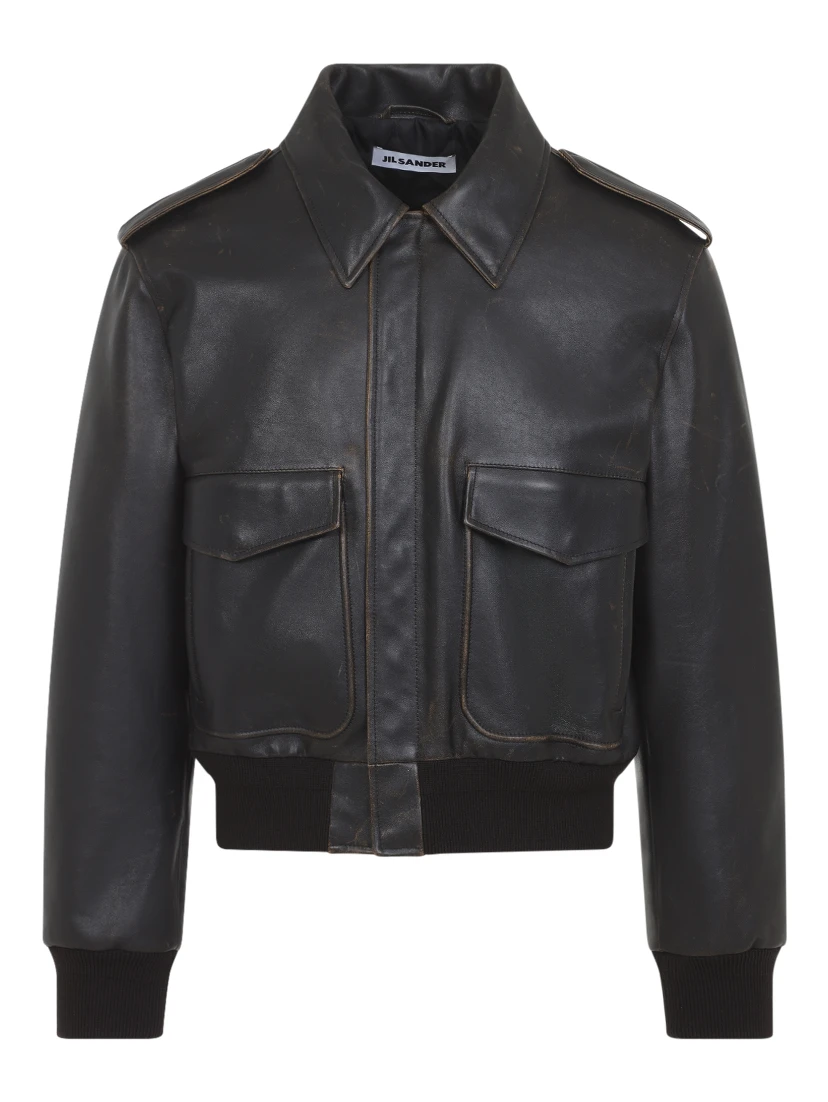 Jil Sander Leather Blouson