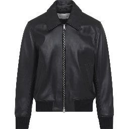 Ami Paris Zipped Leather Jacket