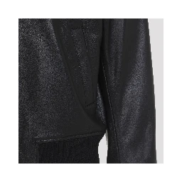 Ami Paris Zipped Leather Jacket