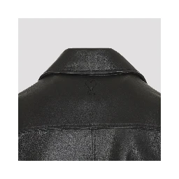 Ami Paris Zipped Leather Jacket