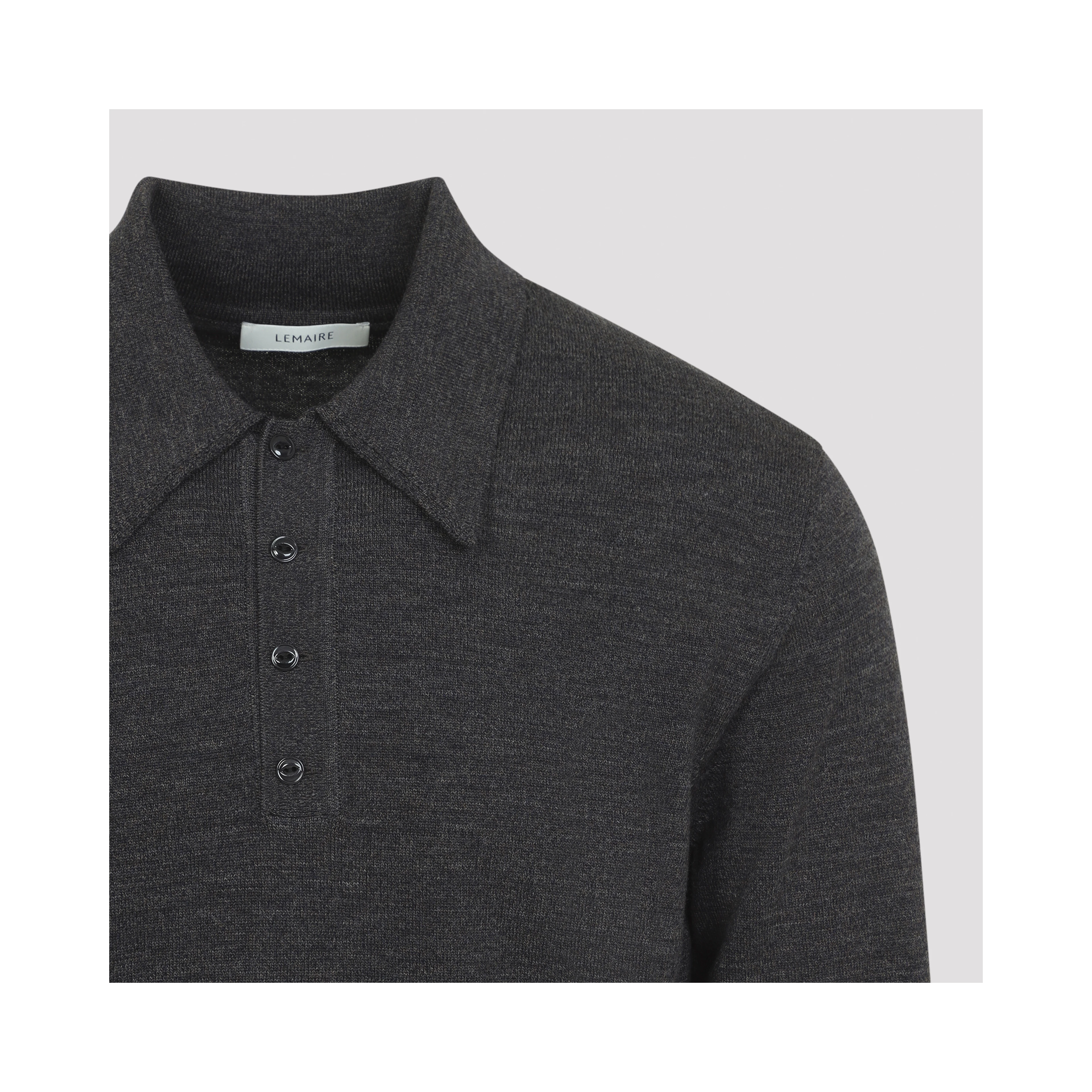Lemaire L/S Knitted Polo Sweater