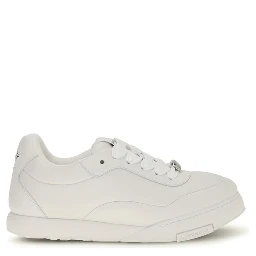 White Calf Leather Bos Taurus Sneakers