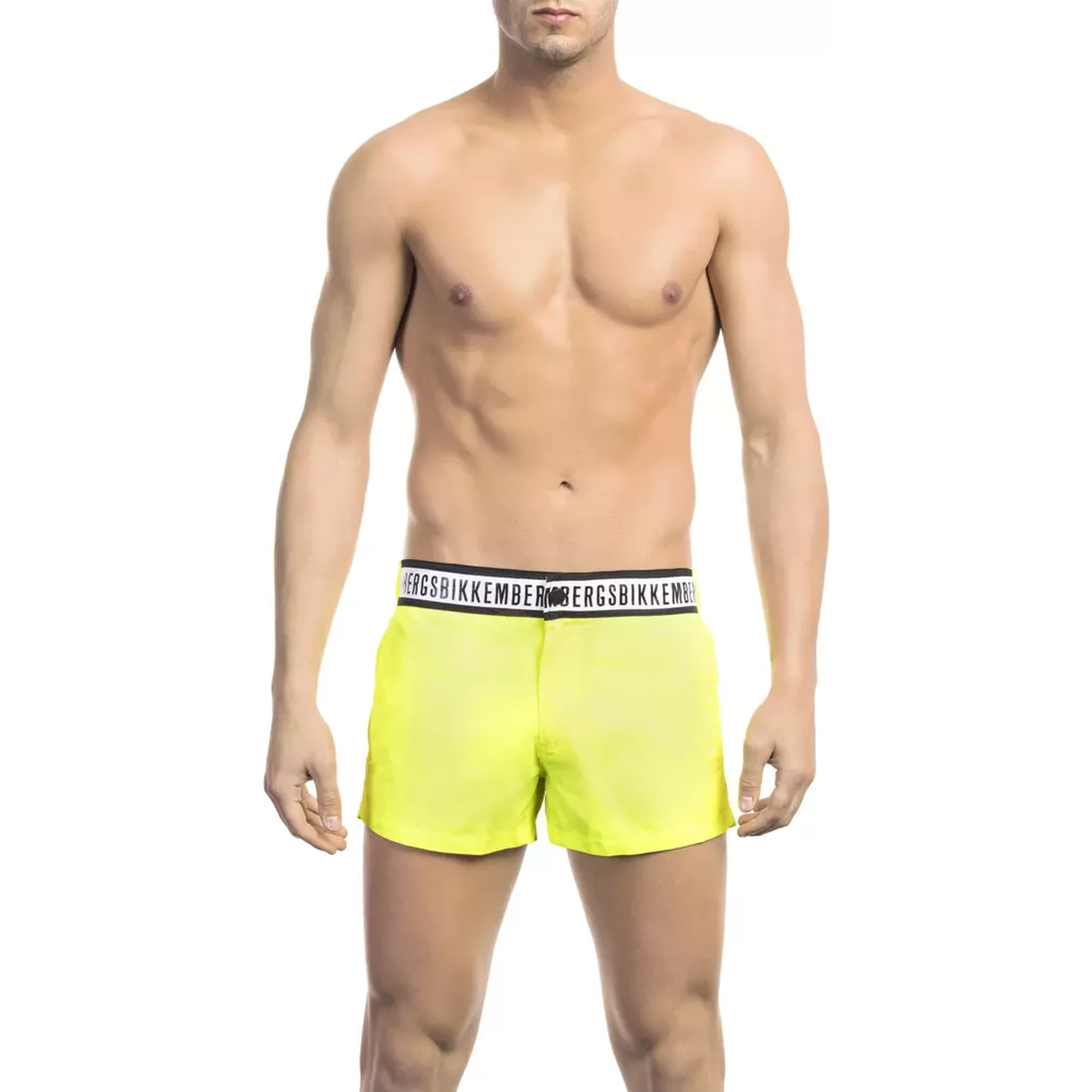 Black Polyamide Men Swimsuit