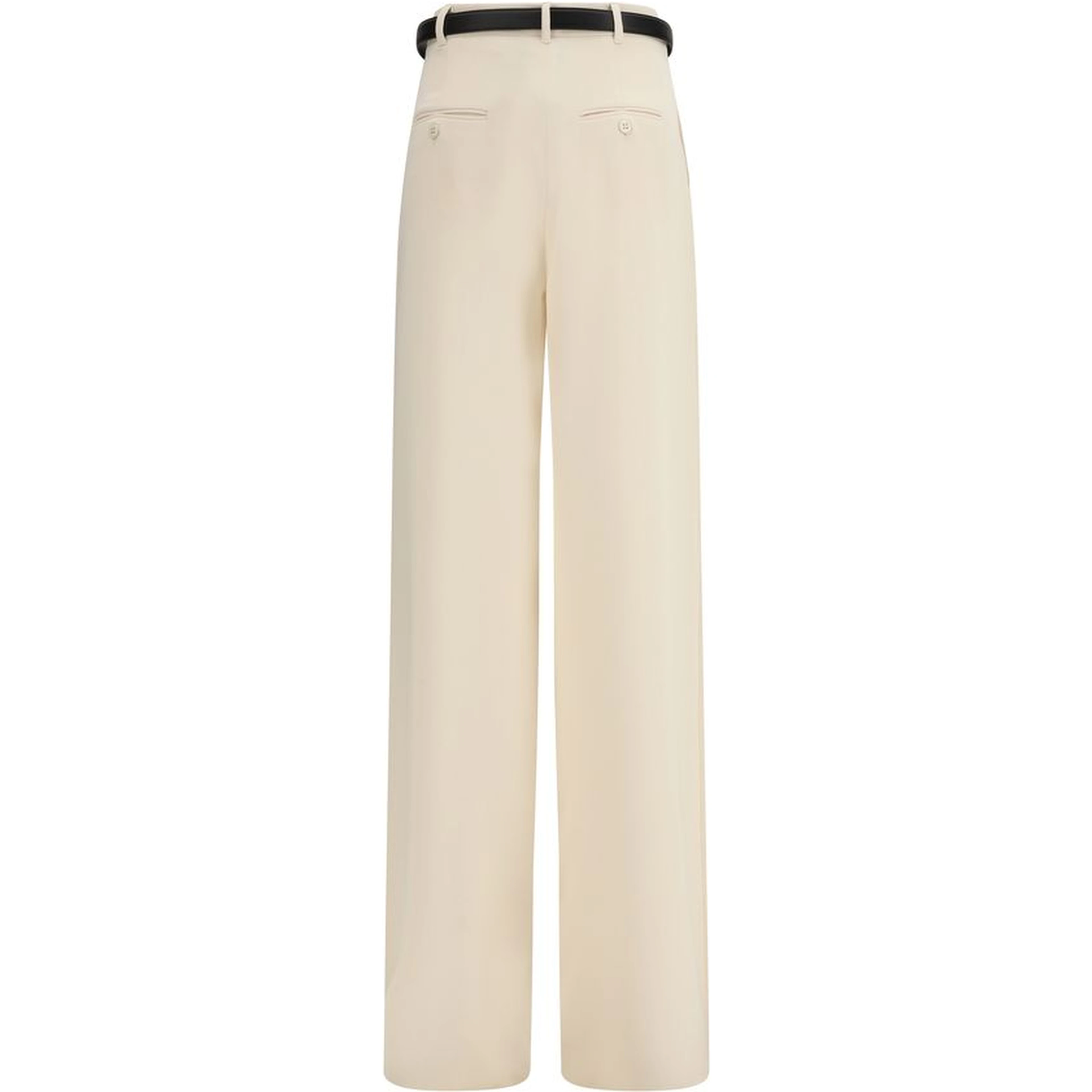 Beige Triacetate Dress Pants