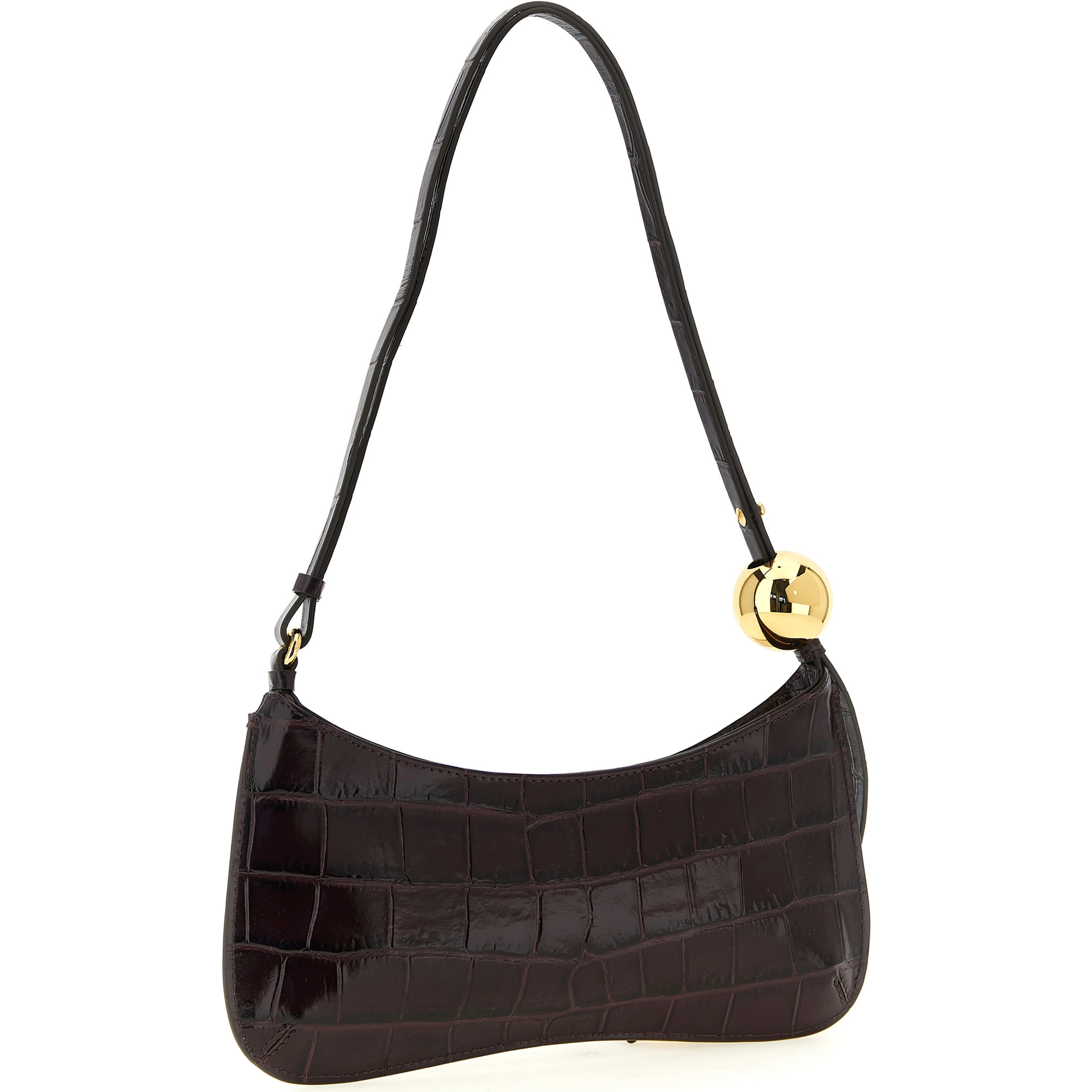 Bordeaux Calfskin Shoulder Bag