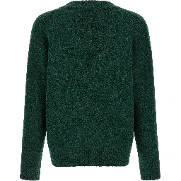 Bicolor Alpaca Leather Cardigan