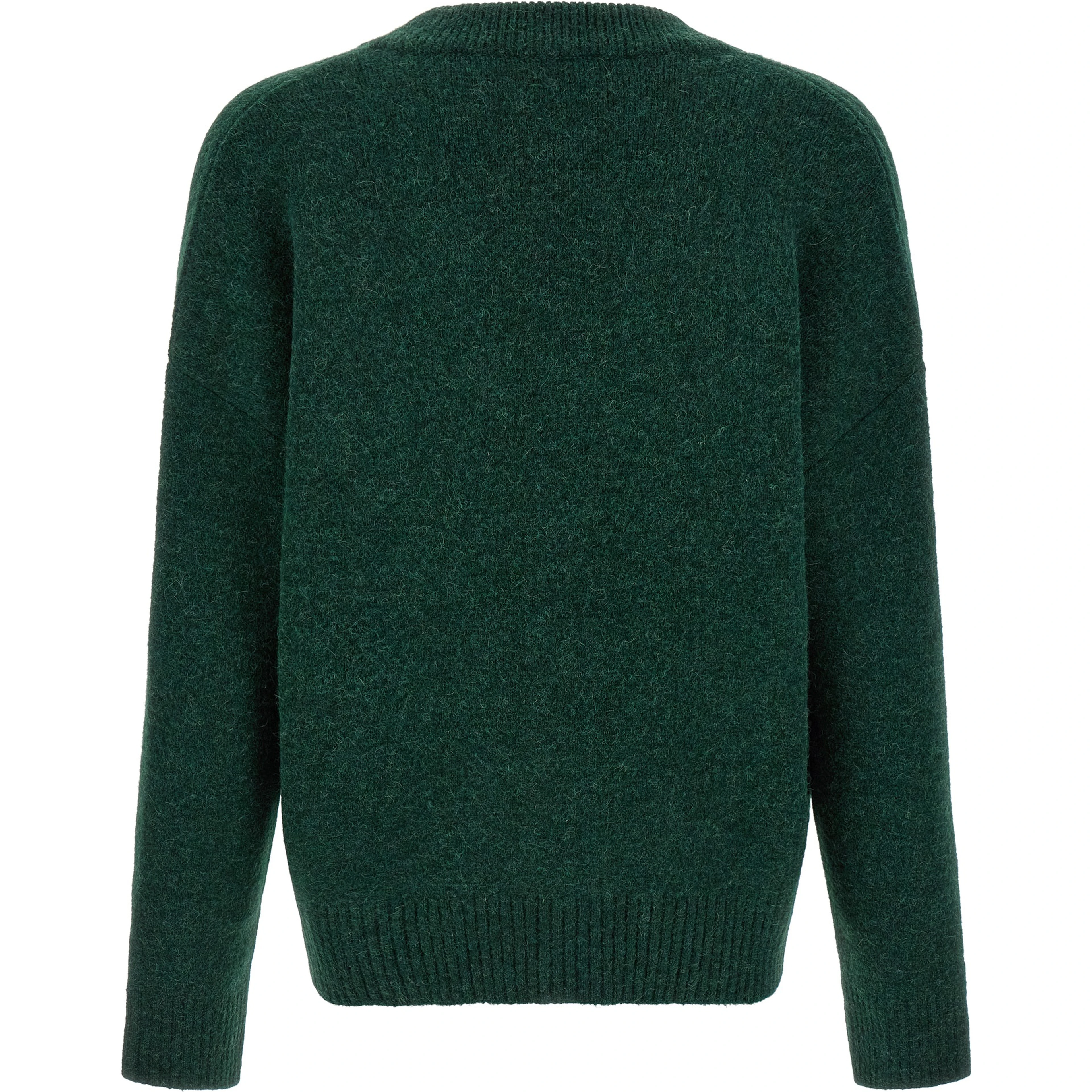 Bicolor Alpaca Leather Cardigan