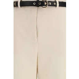 Beige Triacetate Dress Pants