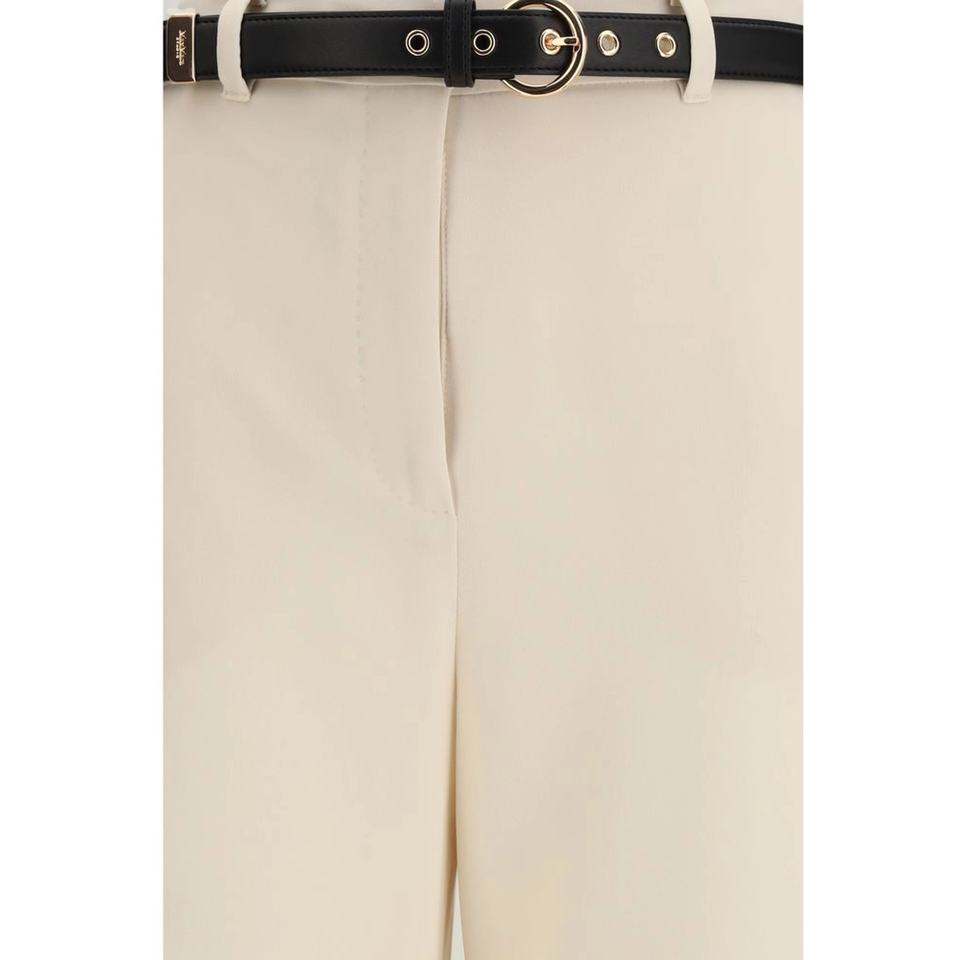 Beige Triacetate Dress Pants