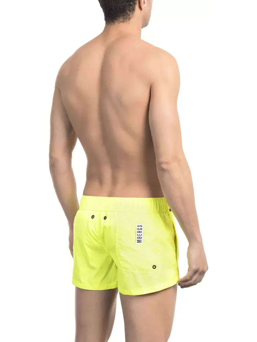 Black Polyamide Men Swimsuit