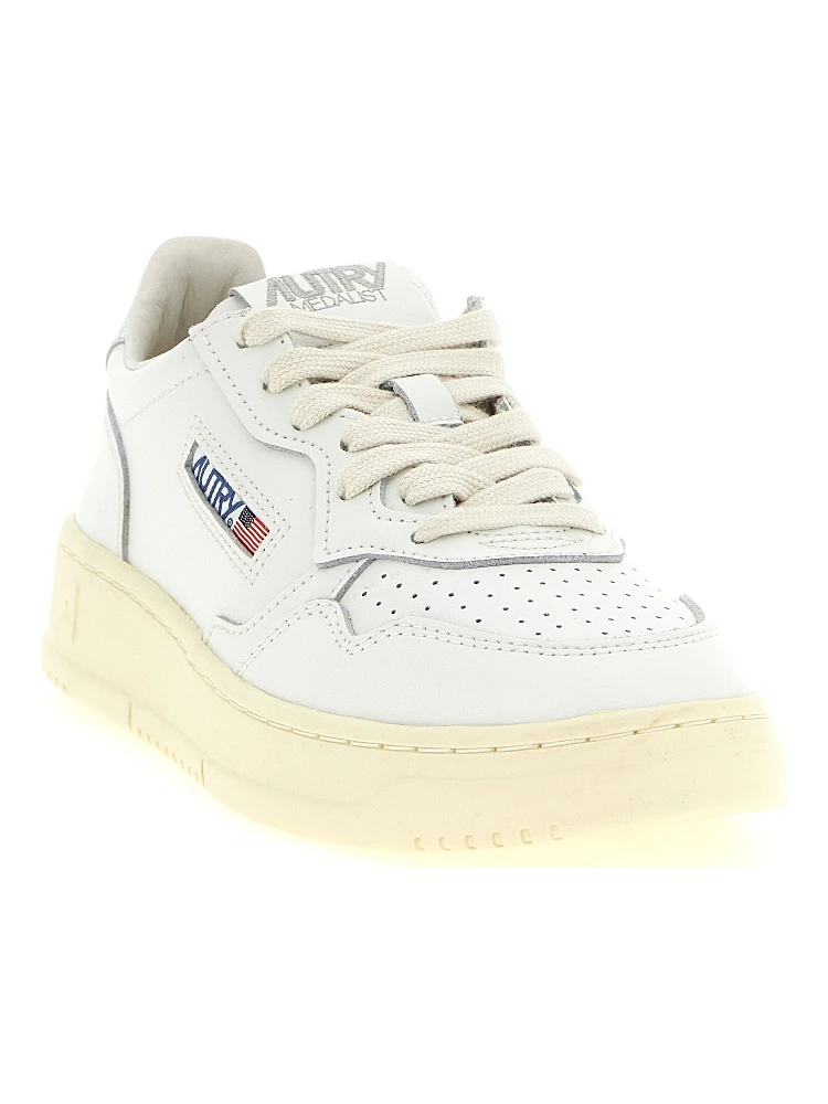 Silver Cowhide Low Top Sneakers alternative