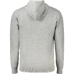 Grigio Poliammide Men's Cardigan