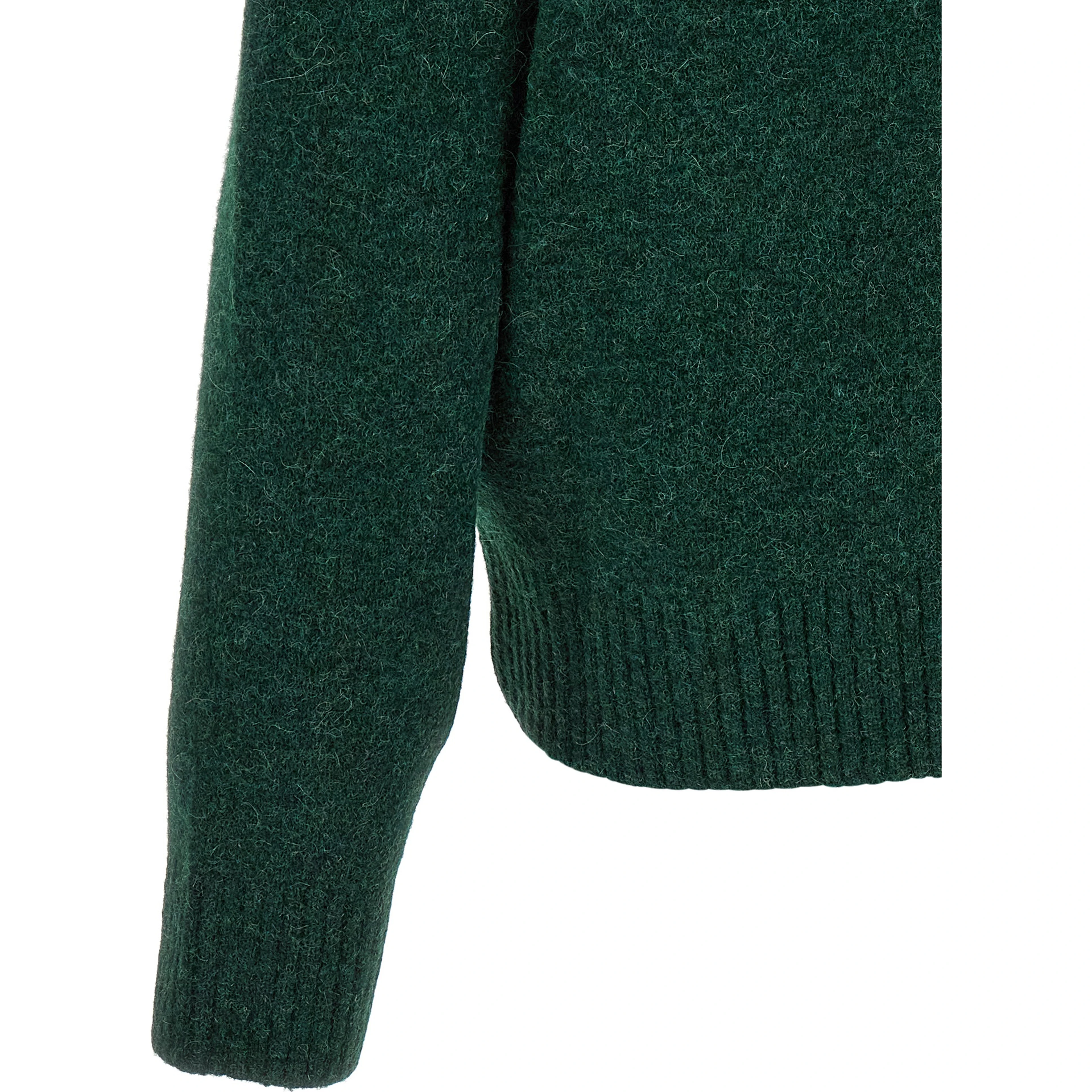 Bicolor Alpaca Leather Cardigan