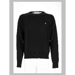 Maglia In Cotone e Cashmere Con Logo