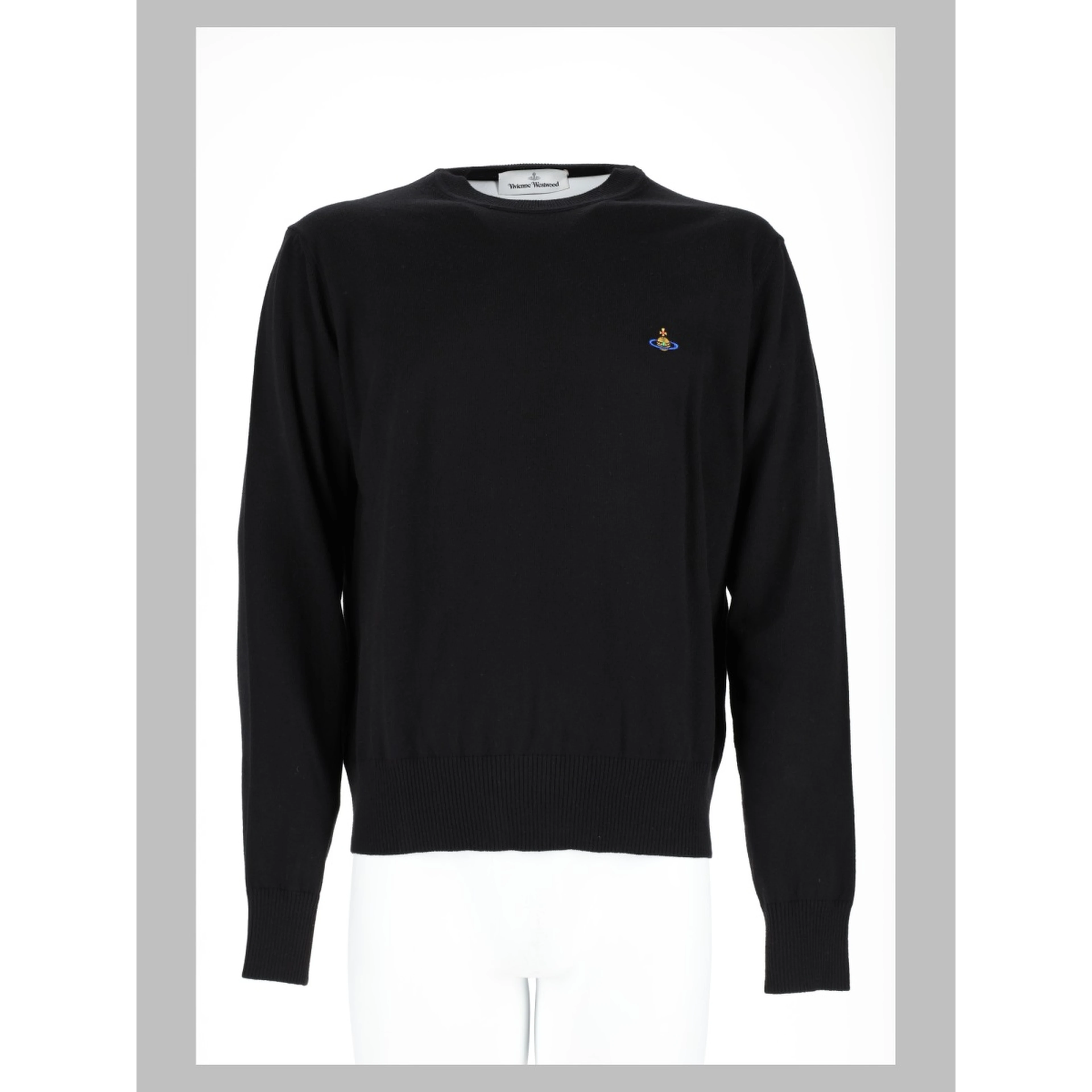 Maglia In Cotone e Cashmere Con Logo