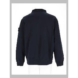 Felpa con Zip Corta e Patch Logo