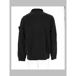 Felpa con Zip Corta e Patch Logo