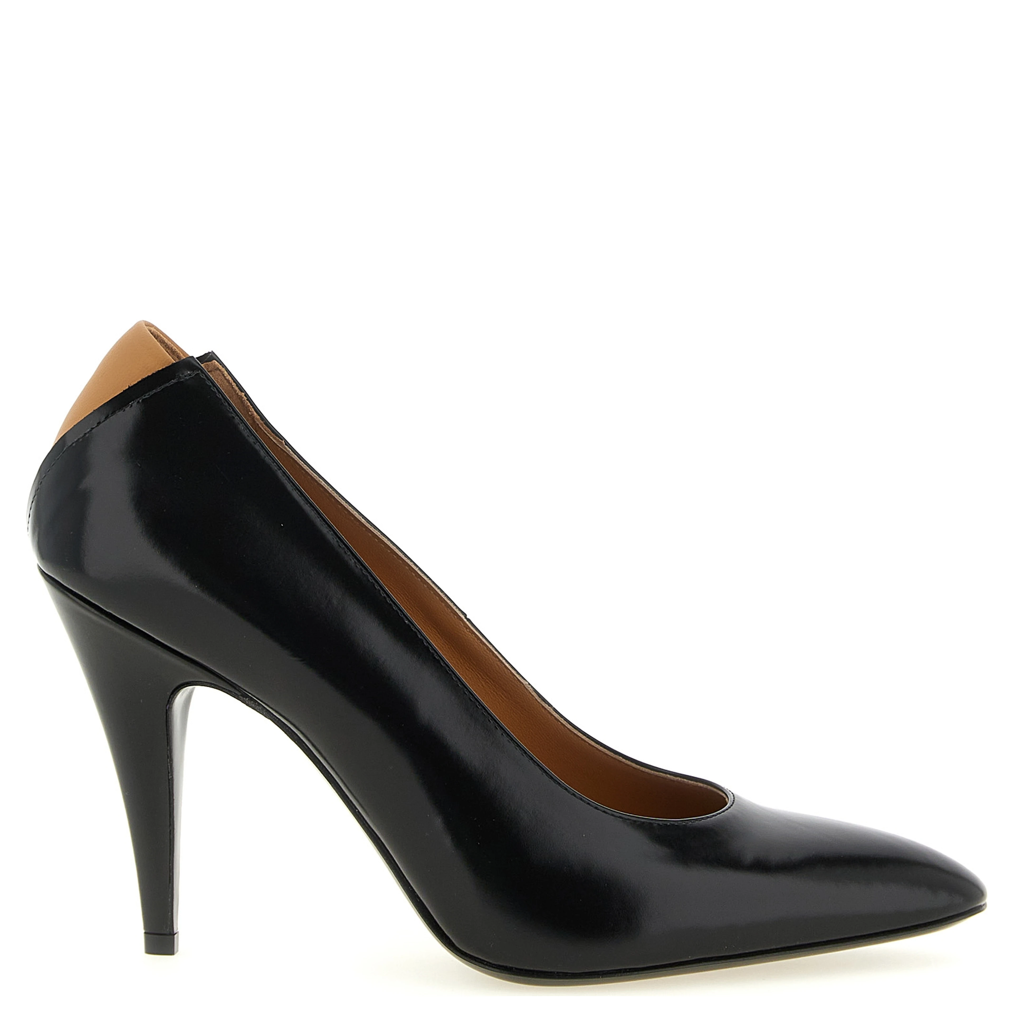 Black Calfskin High Heel Pumps