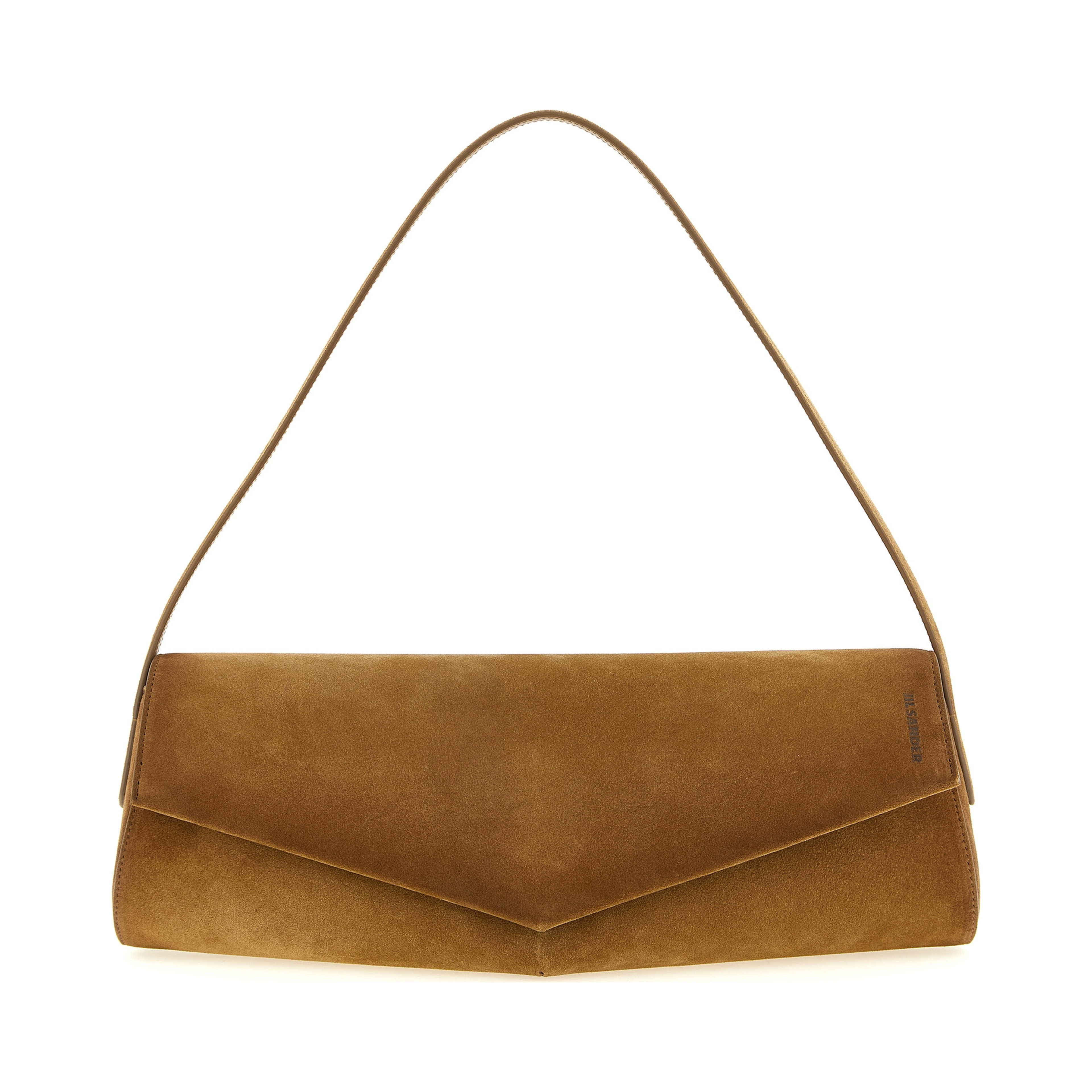 Brown Calfskin Shoulder Bag