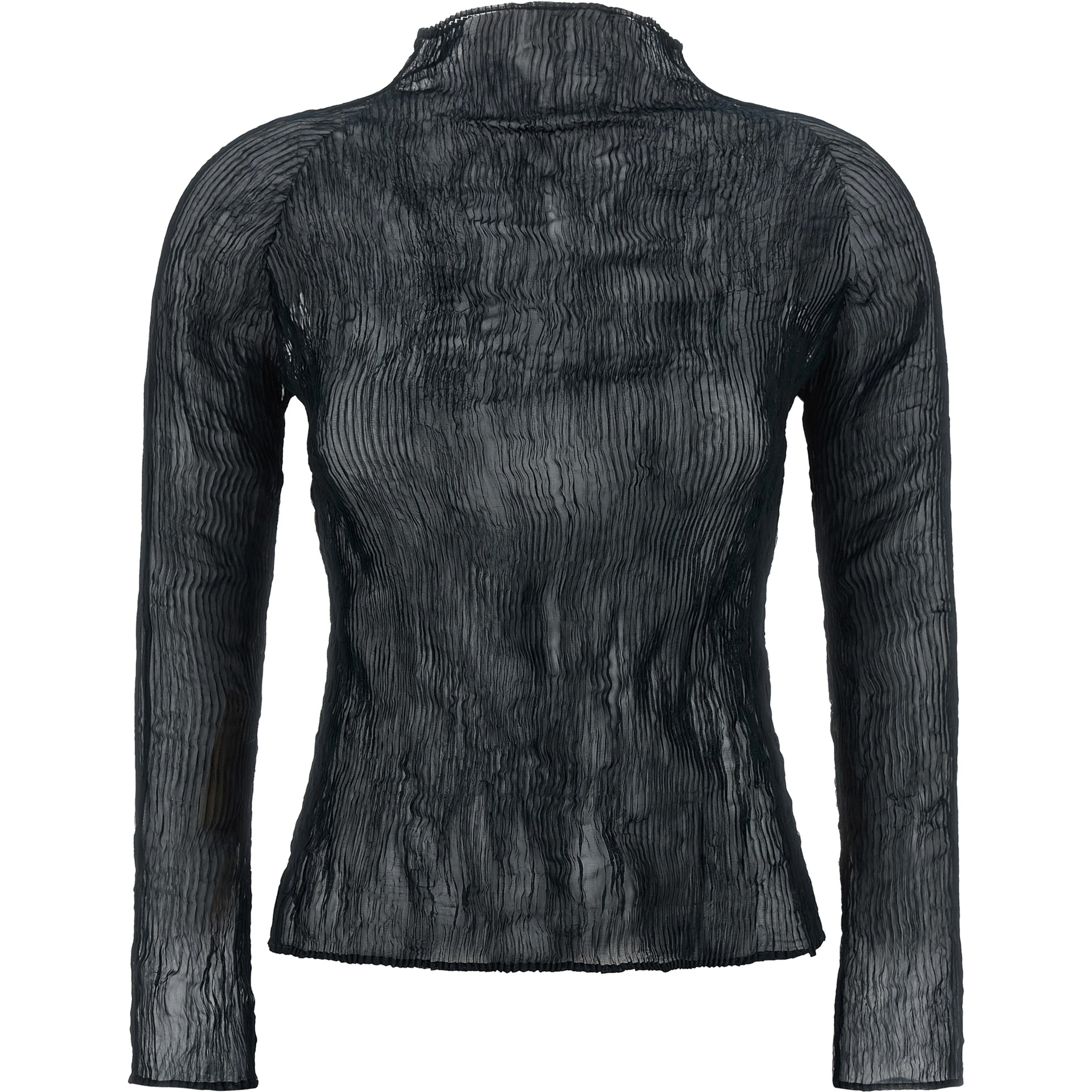 Black Polyester Cardigan