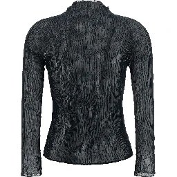Black Polyester Cardigan